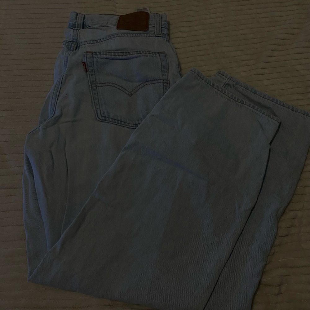 Woman Light Blue Jeans